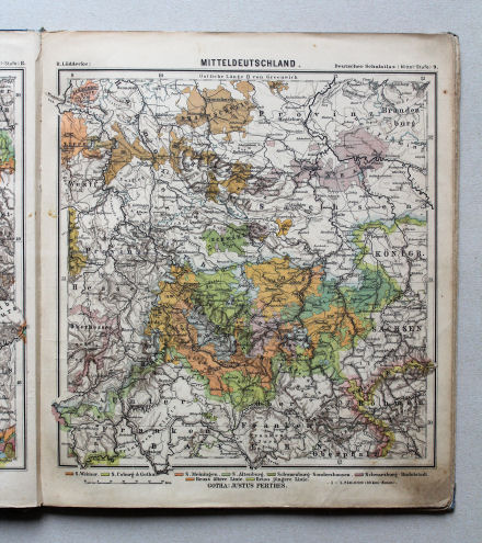Lüddecke, Deutscher Schulatlas Mittelstufe, 1895
9. Mitteldeutschland