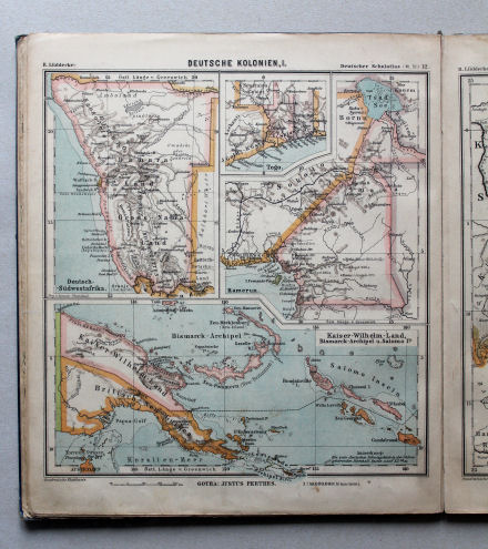 Lüddecke, Deutscher Schulatlas Mittelstufe, 1895
12. Deutsche Kolonien, I
