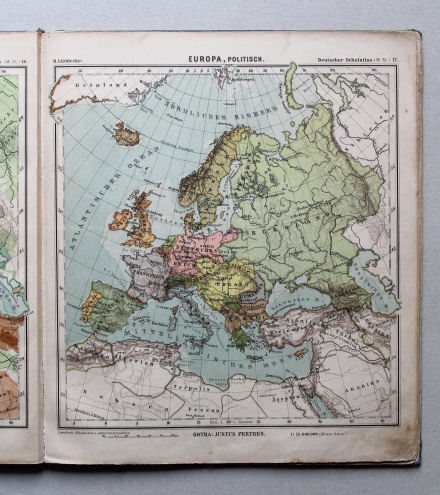 Lüddecke, Deutscher Schulatlas Mittelstufe, 1895
17. Europa, politisch