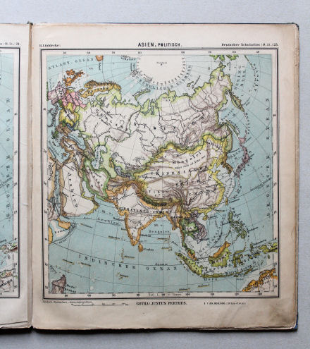 Lüddecke, Deutscher Schulatlas Mittelstufe, 1895
25. Asien, politisch