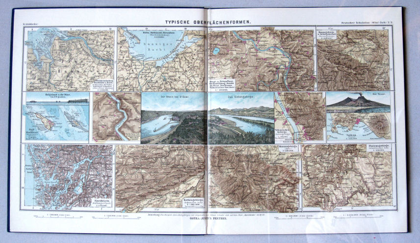 Lüddecke, Deutscher Schulatlas Mittelstufe, 1899
2/3. Typische Oberflächenformen