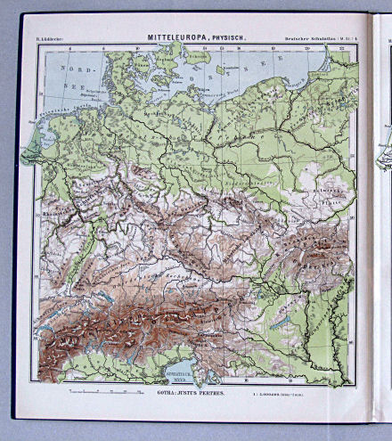 Lüddecke, Deutscher Schulatlas Mittelstufe, 1899
4. Mitteleuropa, physisch