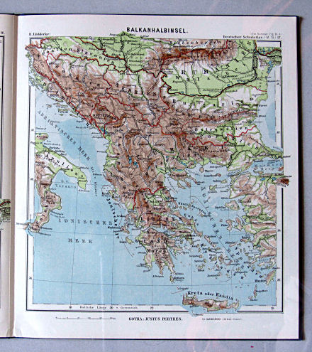 Lüddecke, Deutscher Schulatlas Mittelstufe, 1899
17. Balkanhalbinsel