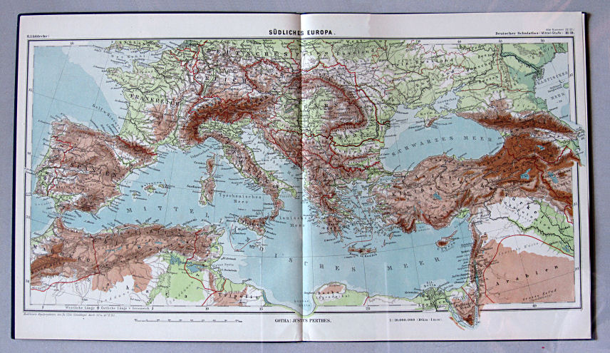 Lüddecke, Deutscher Schulatlas Mittelstufe, 1899
18/19. Südliches Europa