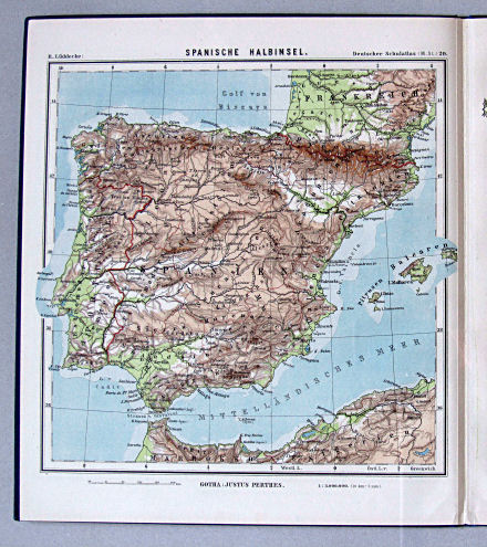 Lüddecke, Deutscher Schulatlas Mittelstufe, 1899
20. Spanien