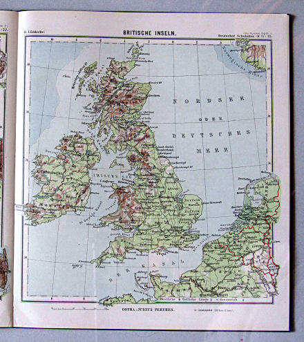 Lüddecke, Deutscher Schulatlas Mittelstufe, 1899
23. Britische Inseln