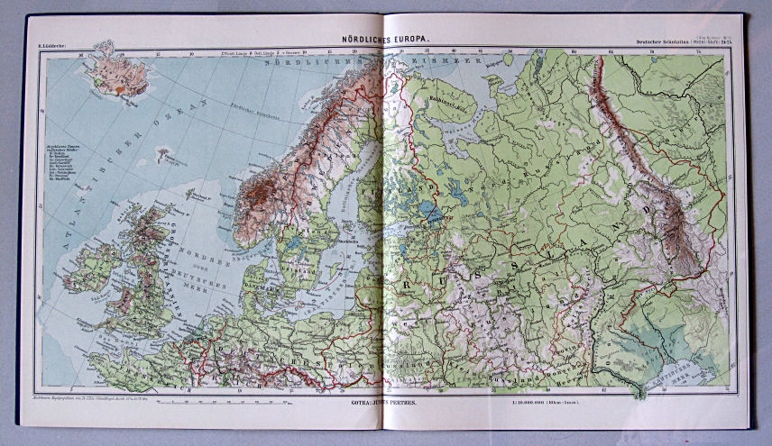 Lüddecke, Deutscher Schulatlas Mittelstufe, 1899
24/25. Nördliches Europa
