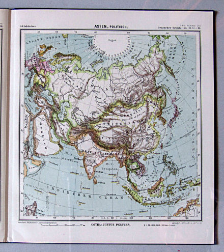 Lüddecke, Deutscher Schulatlas Mittelstufe, 1899
31. Asien, politisch