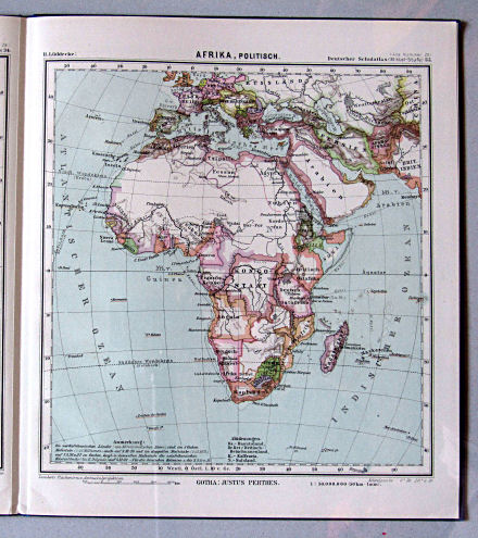 Lüddecke, Deutscher Schulatlas Mittelstufe, 1899
35. Afrika, politisch