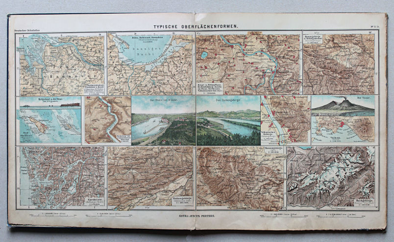 Lüddecke-Haack, Deutscher Schulatlas, 1905
2/3. Typische Oberflächenformen