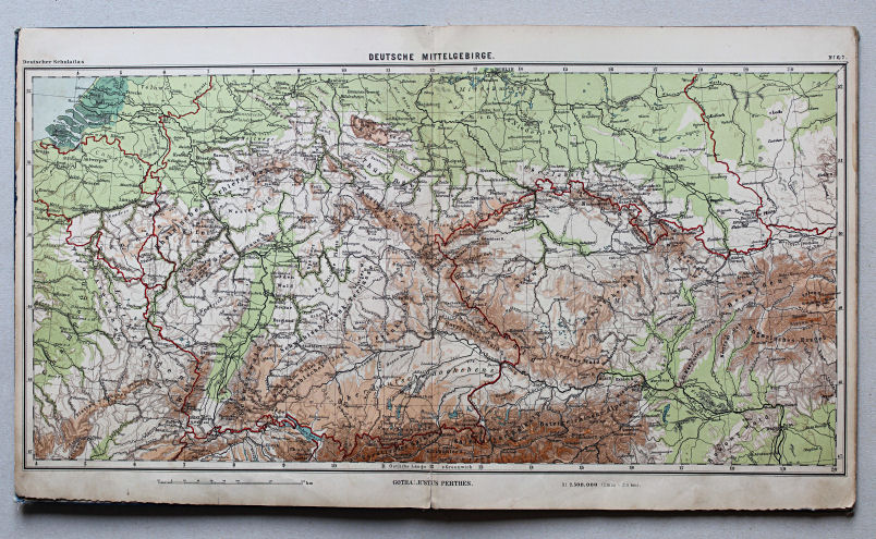 Lüddecke-Haack, Deutscher Schulatlas, 1905
6/7. Deutsche Mittelgebirge