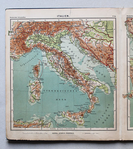 Lüddecke-Haack, Deutscher Schulatlas, 1905
16. Italien