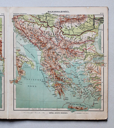 Lüddecke-Haack, Deutscher Schulatlas, 1905
17. Balkanhalbinsel