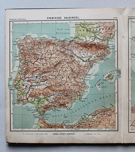 Lüddecke-Haack, Deutscher Schulatlas, 1905
20. Spanische Halbinsel