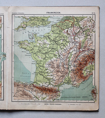 Lüddecke-Haack, Deutscher Schulatlas, 1905
21. Frankreich