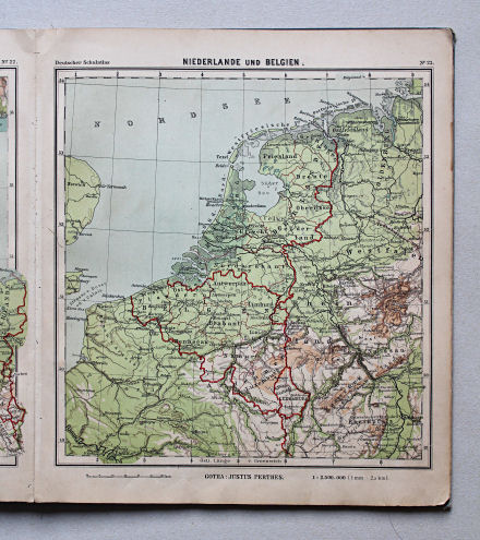 Lüddecke-Haack, Deutscher Schulatlas, 1905
23. Niederlande und Belgien
