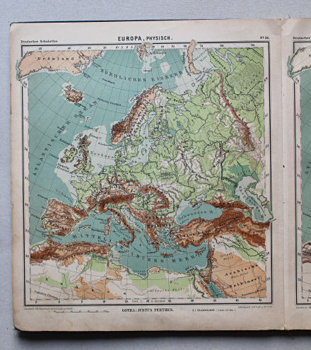 Lüddecke-Haack, Deutscher Schulatlas, 1905
26. Europa, physisch