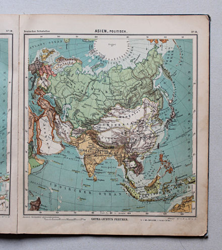 Lüddecke-Haack, Deutscher Schulatlas, 1905
31. Asien, politisch