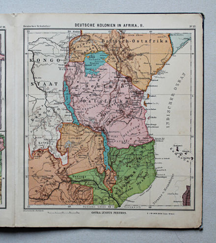 Lüddecke-Haack, Deutscher Schulatlas, 1905
37. Deutsche Kolonien in Afrika II