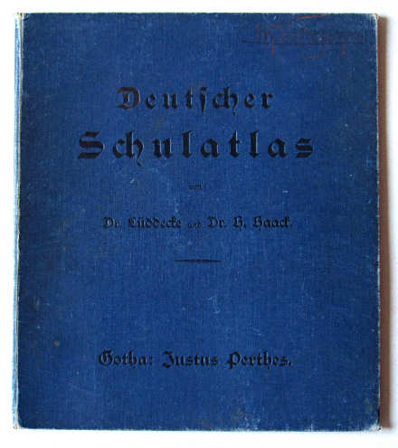 Lüddecke-Haack, Deutscher Schulatlas, 1907
Voorkant band