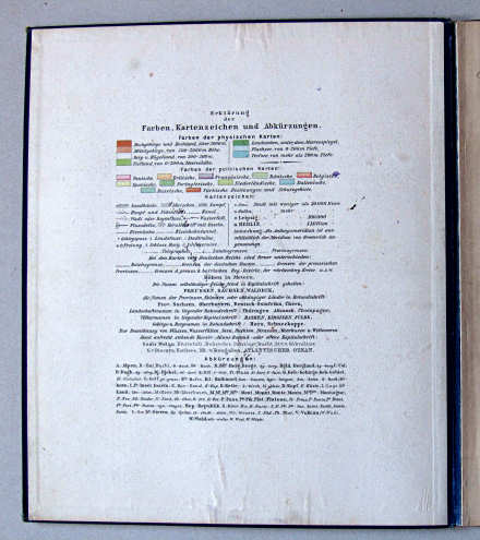 Lüddecke-Haack, Deutscher Schulatlas, 1907
Schutblad voorin met legenda / Front endpaper with key to map symbols