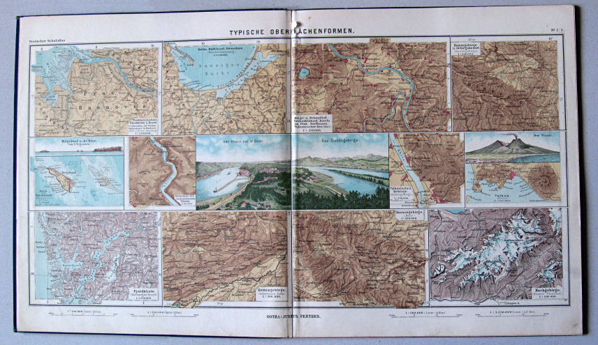 Lüddecke-Haack, Deutscher Schulatlas, 1907
2/3. Typische Oberflächenformen