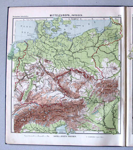 Lüddecke-Haack, Deutscher Schulatlas, 1907
4. Mitteleuropa, physisch