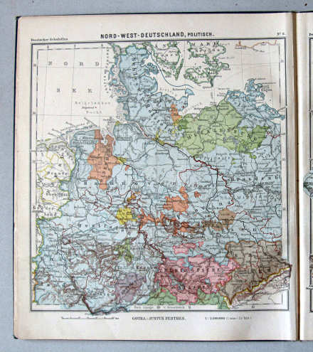 Lüddecke-Haack, Deutscher Schulatlas, 1907
8. Nord-West-Deutschland, politisch