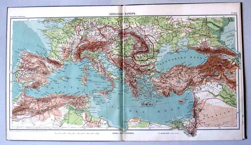 Lüddecke-Haack, Deutscher Schulatlas, 1907
18/19. Südliches Europa