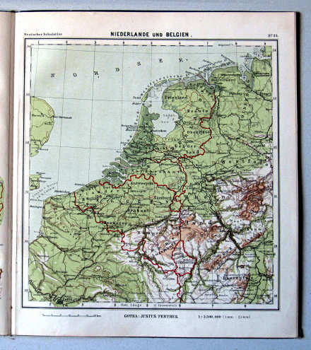 Lüddecke-Haack, Deutscher Schulatlas, 1907
23. Niederlande und Belgien