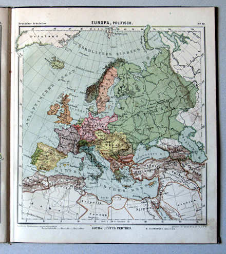 Lüddecke-Haack, Deutscher Schulatlas, 1907
27. Europa, politisch