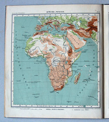 Lüddecke-Haack, Deutscher Schulatlas, 1907
34. Afrika, physisch