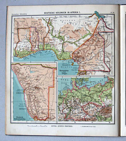 Lüddecke-Haack, Deutscher Schulatlas, 1907
36. Deutsche Kolonien in Afrika I