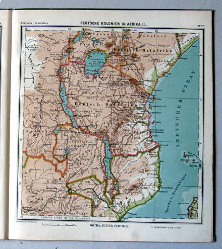 Lüddecke-Haack, Deutscher Schulatlas, 1907
37. Deutsche Kolonien in Afrika II