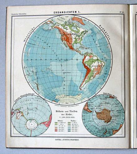 Lüddecke-Haack, Deutscher Schulatlas, 1907
44. Erdansichten I