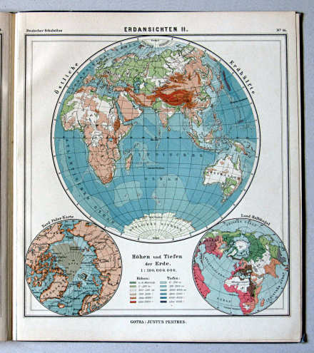 Lüddecke-Haack, Deutscher Schulatlas, 1907
45. Erdansichten II