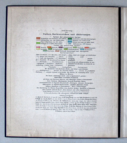 Lüddecke-Haack, Deutscher Schulatlas, 1914
Schutblad voorin met legenda / Front endpaper with key to map symbols