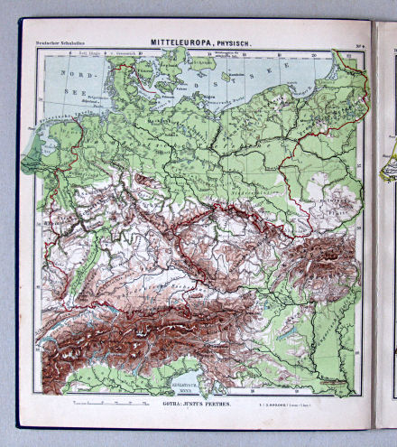 Lüddecke-Haack, Deutscher Schulatlas, 1914
4. Mitteleuropa, physisch