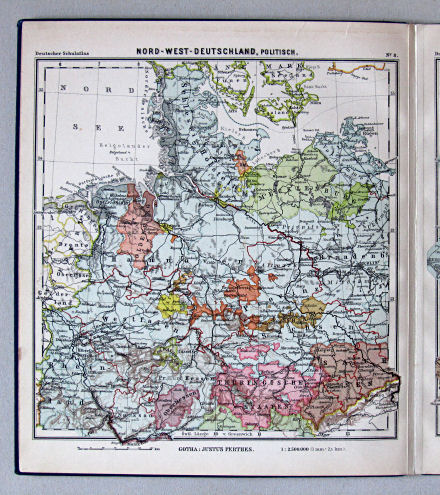 Lüddecke-Haack, Deutscher Schulatlas, 1914
8. Nord-West-Deutschland, politisch