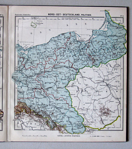Lüddecke-Haack, Deutscher Schulatlas, 1914
9. Nord-Ost-Deutschland, politisch