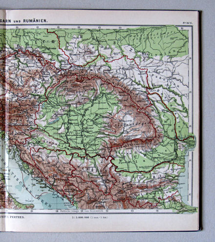 Lüddecke-Haack, Deutscher Schulatlas, 1914
14/15. Österreich-Ungarn und Rumänien