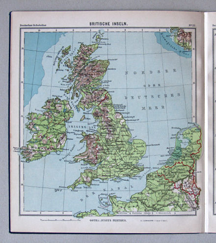Lüddecke-Haack, Deutscher Schulatlas, 1914
22. Britische Inseln