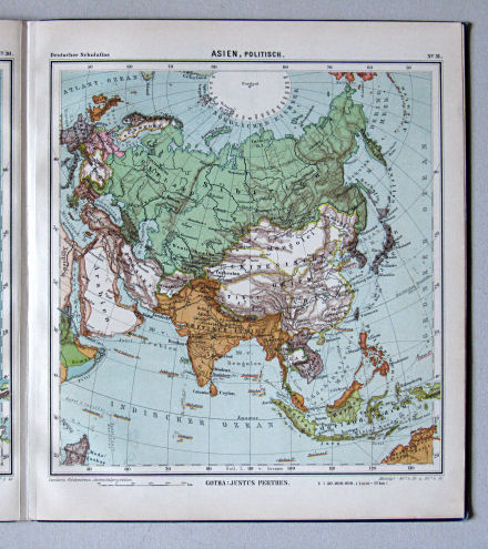Lüddecke-Haack, Deutscher Schulatlas, 1914
31. Asien, politisch