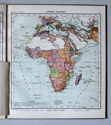 Lüddecke-Haack, Deutscher Schulatlas, 1914
35. Afrika, politisch