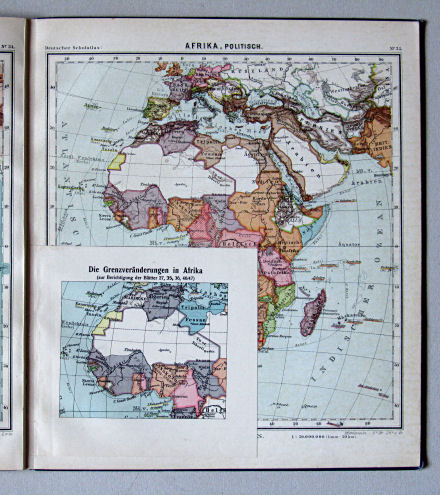 Lüddecke-Haack, Deutscher Schulatlas, 1914
35a. Die Grenzveränderungen in Afrika