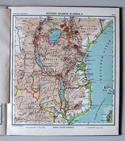 Lüddecke-Haack, Deutscher Schulatlas, 1914
37. Deutsche Kolonien in Afrika II