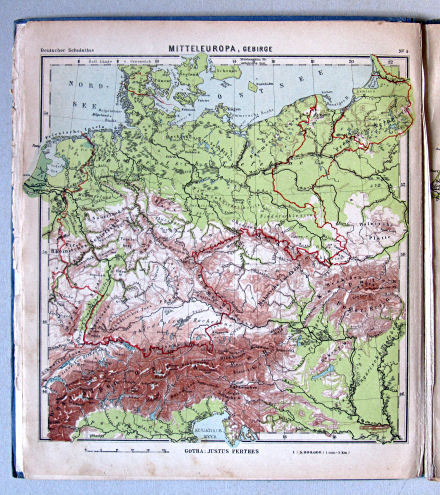 Lüddecke-Haack, Deutscher Schulatlas, 1923
4. Mitteleuropa, Gebirge