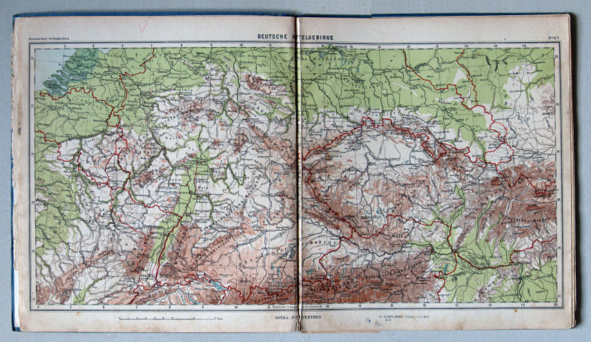 Lüddecke-Haack, Deutscher Schulatlas, 1923
6/7. Deutsche Mittelgebirge