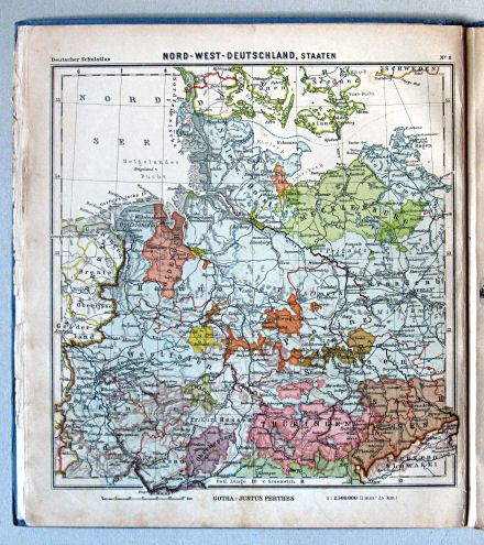 Lüddecke-Haack, Deutscher Schulatlas, 1923
8. Nord-West-Deutschland, Staaten