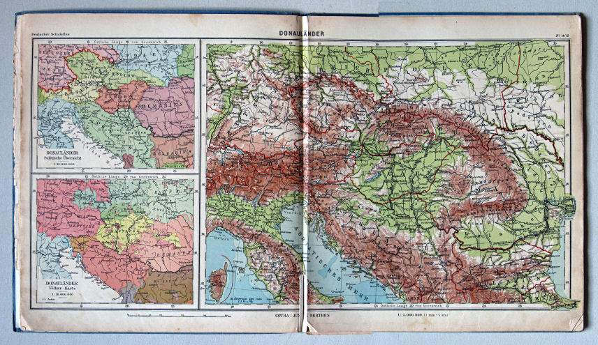 Lüddecke-Haack, Deutscher Schulatlas, 1923
14/15. Donauländer